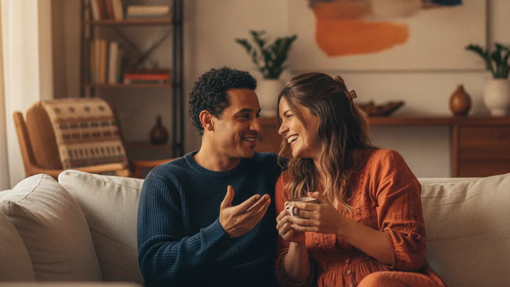 Imagem editorial sobre conexão: comunicacao casal